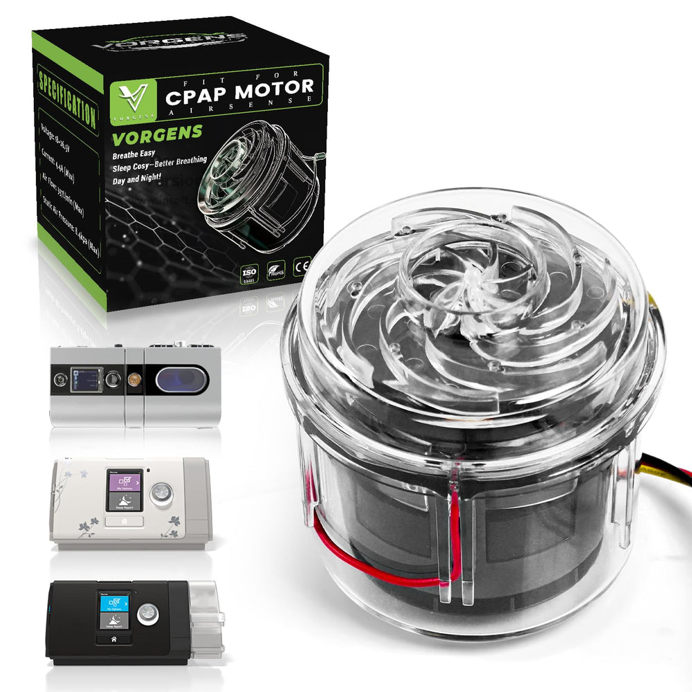 VORGENS CPAP motor installed on AirSense 10 for a precise fit and reliable performance.