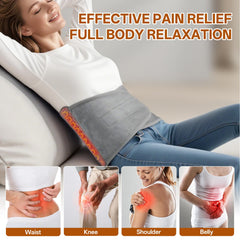 Vovoir heating pad heat settings display offers 9 options for comfort.