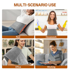 Vovoir heating pad is portable and travel-friendly for on-the-go relief.