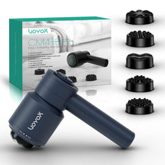 VOYOR-HEALTH CM410 front view highlights cordless convenience for on-the-go cellulite massage