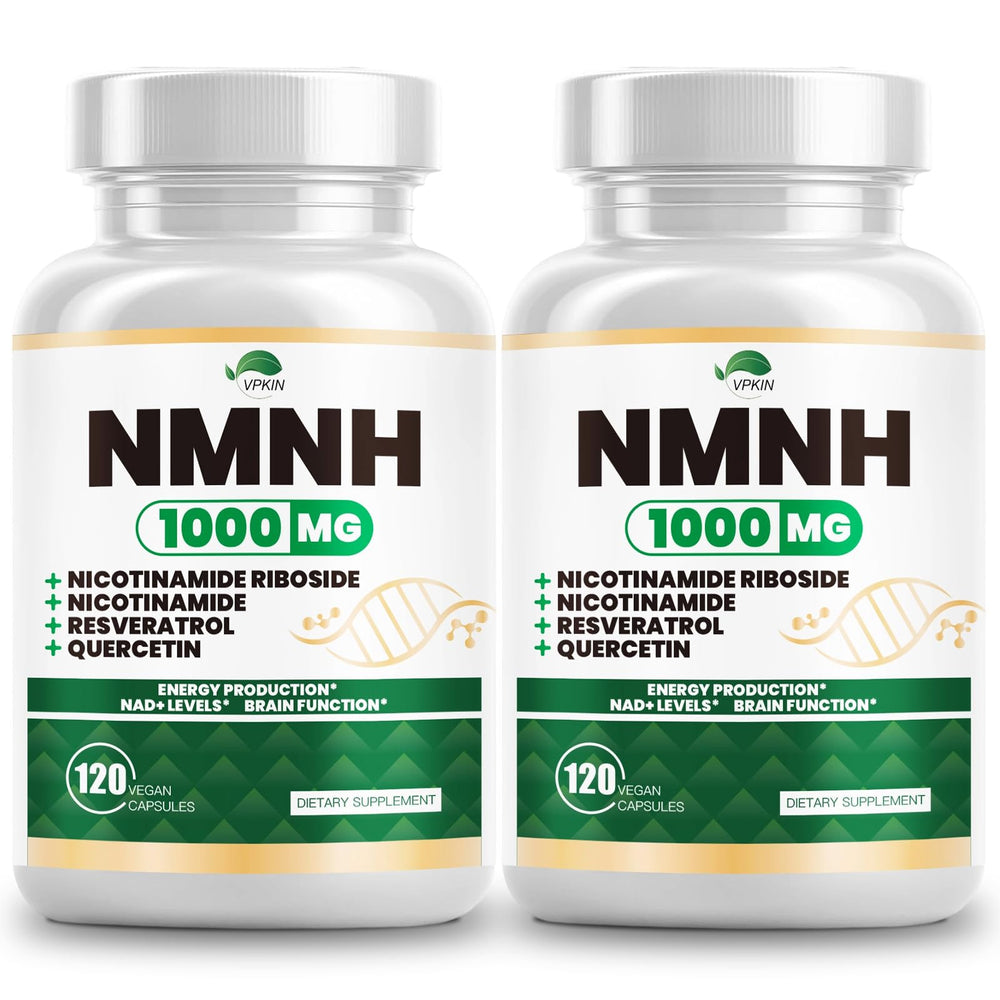 VPKIN NMNH bottle front highlighting branding and NAD+ focus.