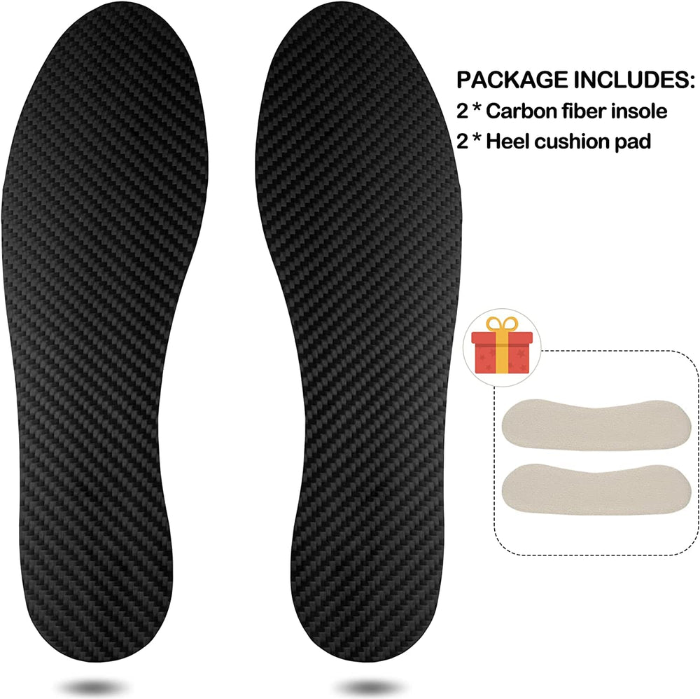 V.Step durable carbon fiber insoles come in a two-pack.