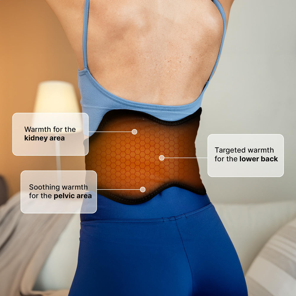 Vulpés HeatBelt Pro 10 bamboo fabric close-up shows skin-friendly texture.