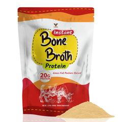 VUNNEX unflavored bone broth protein canister showing protein-rich formula.