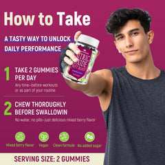 Vuvionoso Beet Root Gummies sugar-free badge highlights gluten-free and vegetarian-friendly option.
