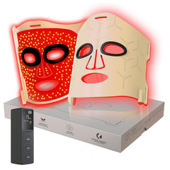 VVYM by Clinmate infrared face mask front view for even light distribution.