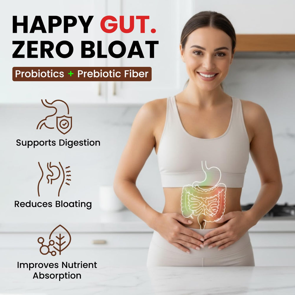 VYB gut harmony blend with probiotic and fiber information on label.