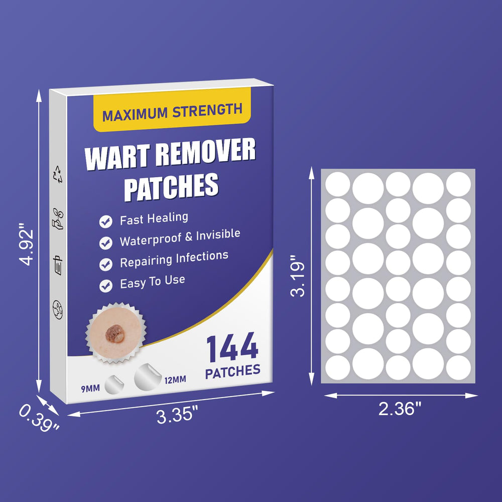 WABRINY box includes 144 patches for convenient, repeated use.