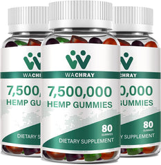 WACHRAY Advanced Hemp Gummies bottle close-up showing joint support.