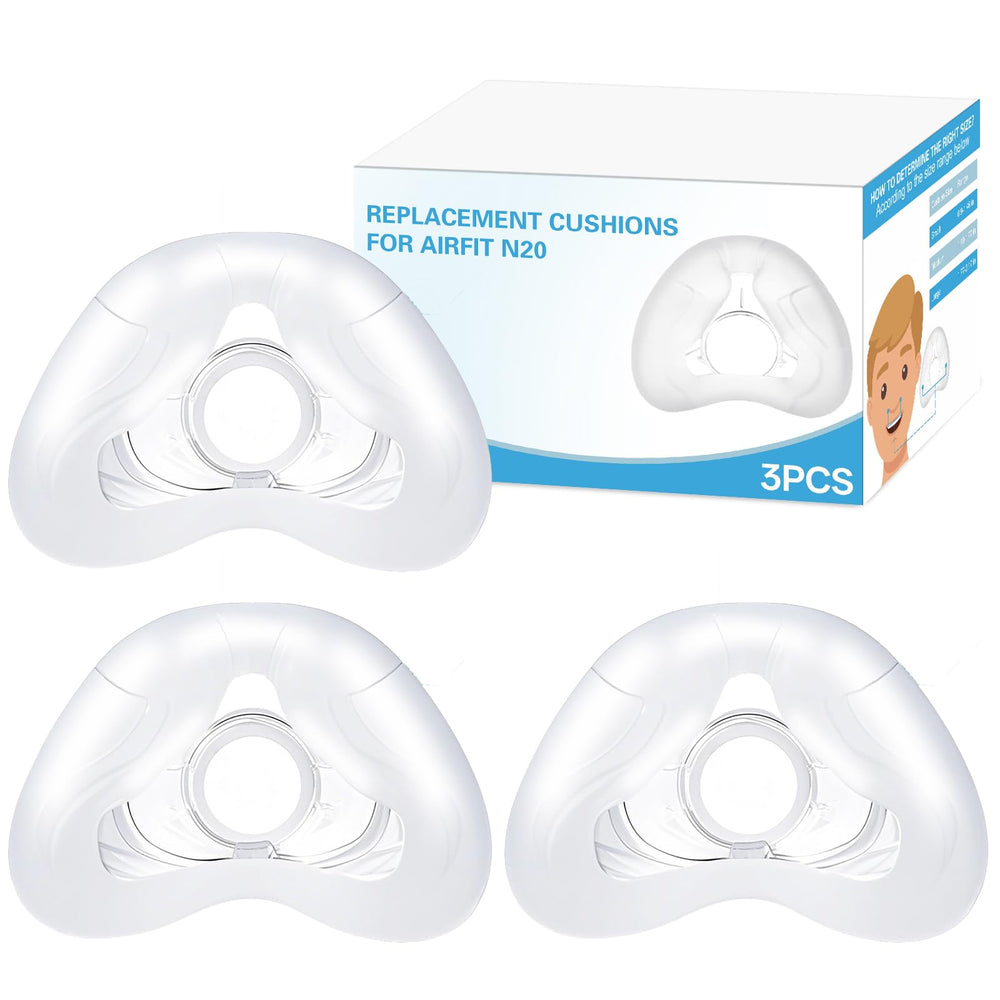 Wagleriz AirFit N20 nasal cushion 3-pack for secure, comfortable CPAP fit.