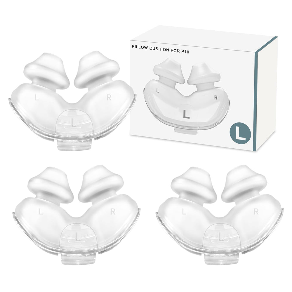 Wagleriz AirFit P10 nasal pillow close-up showing soft silicone fit