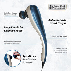 Wahl Deep Tissue Massager Accupoint Head targets deep knots for pinpoint relief.