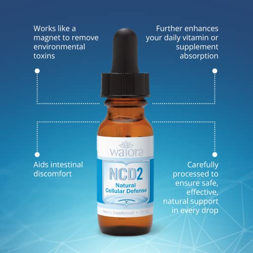 Waiora NCD2 bottle pouring drops into water