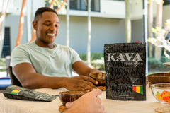 Wakacon Kava Waka powder dark noble jar emphasizing potency