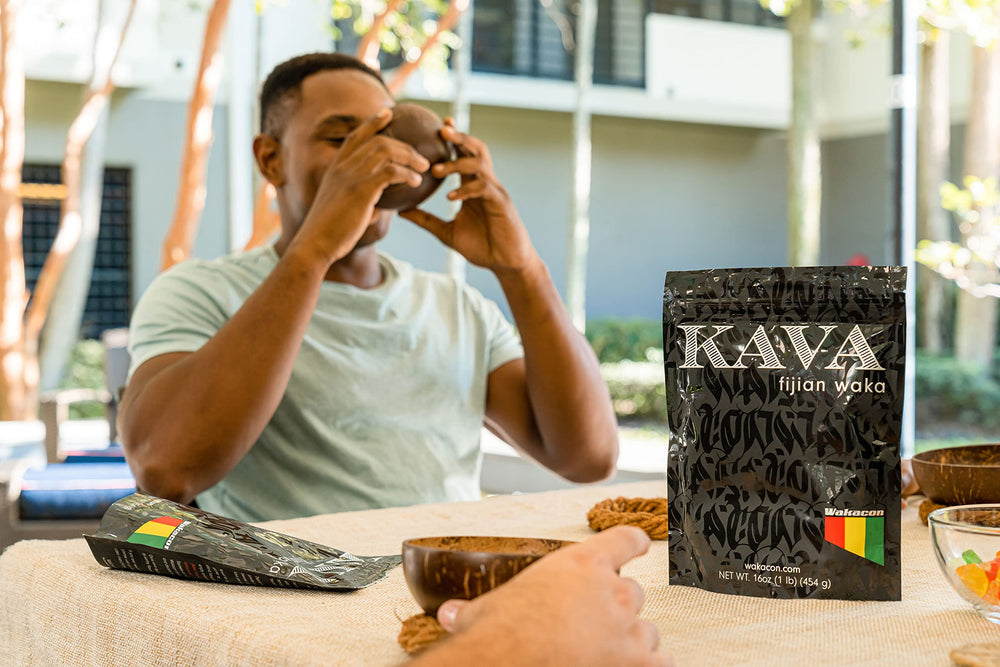 Wakacon Kava Waka powder traditional grind reflecting craft