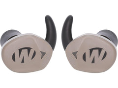 Walker's Silencer 2.0 earbuds in case for portable protection and charging