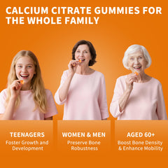 Wanish Calcium Citrate + Vitamin D3 gummies promote absorption and support bone health