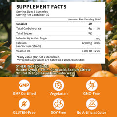 Wanish Sugar-Free Calcium Gummies provide a convenient 60-day family-friendly supply