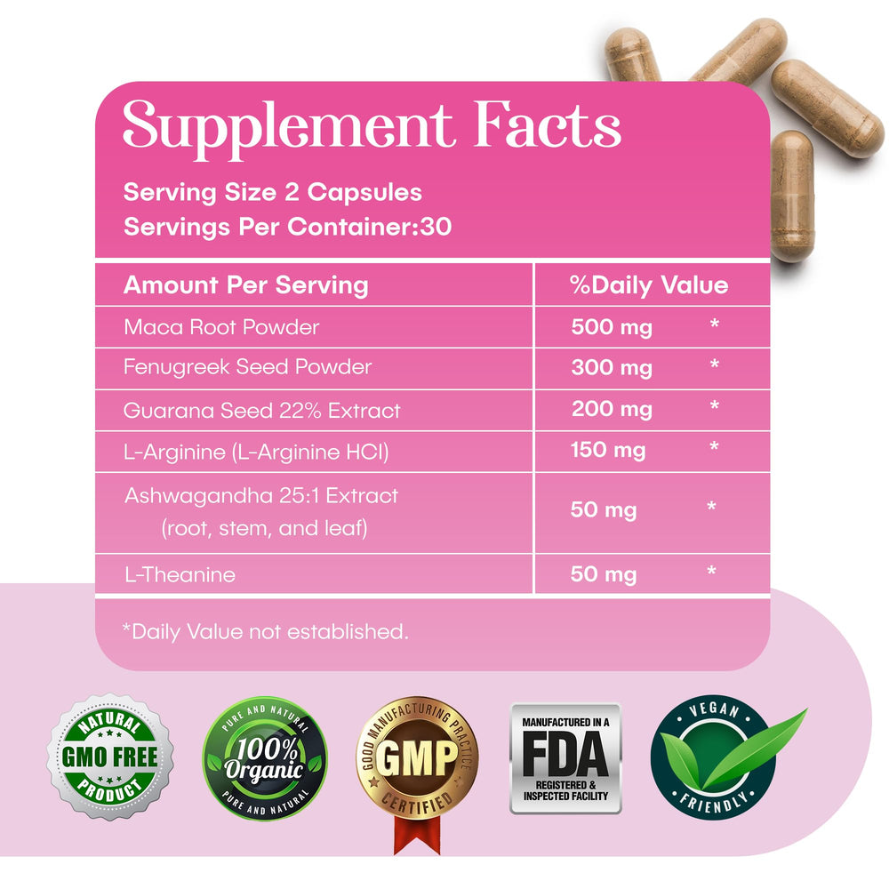 Waòm Wellness Crave capsules close-up for daily vitality and energy.