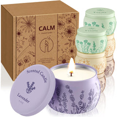 WarmEmbrace 8-piece candle set displayed together for versatile home fragrance.