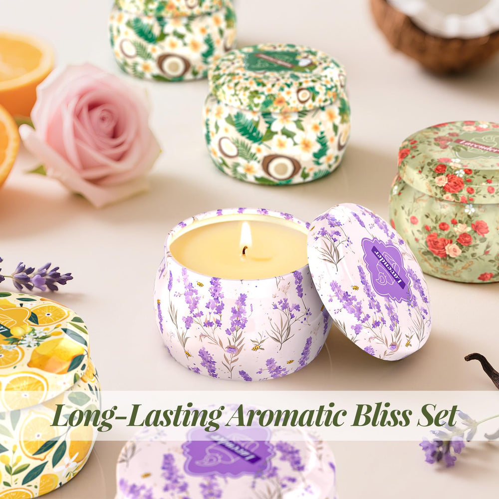 WarmEmbrace lifestyle shot featuring the candle set in a cozy living space