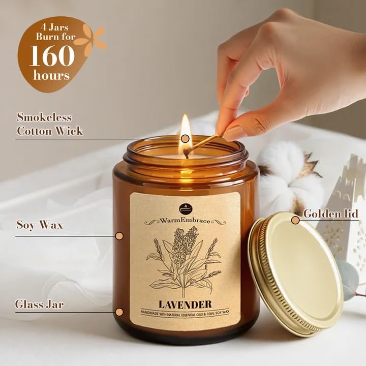 WarmEmbrace jasmine candle jar freshens spaces with uplifting aroma