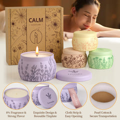 WarmEmbrace rose sandalwood candle jar for romantic evenings.