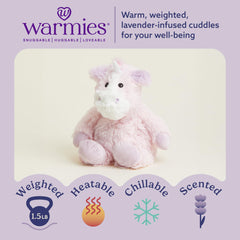 Warmies Unicorn weighted plush offering comforting pressure