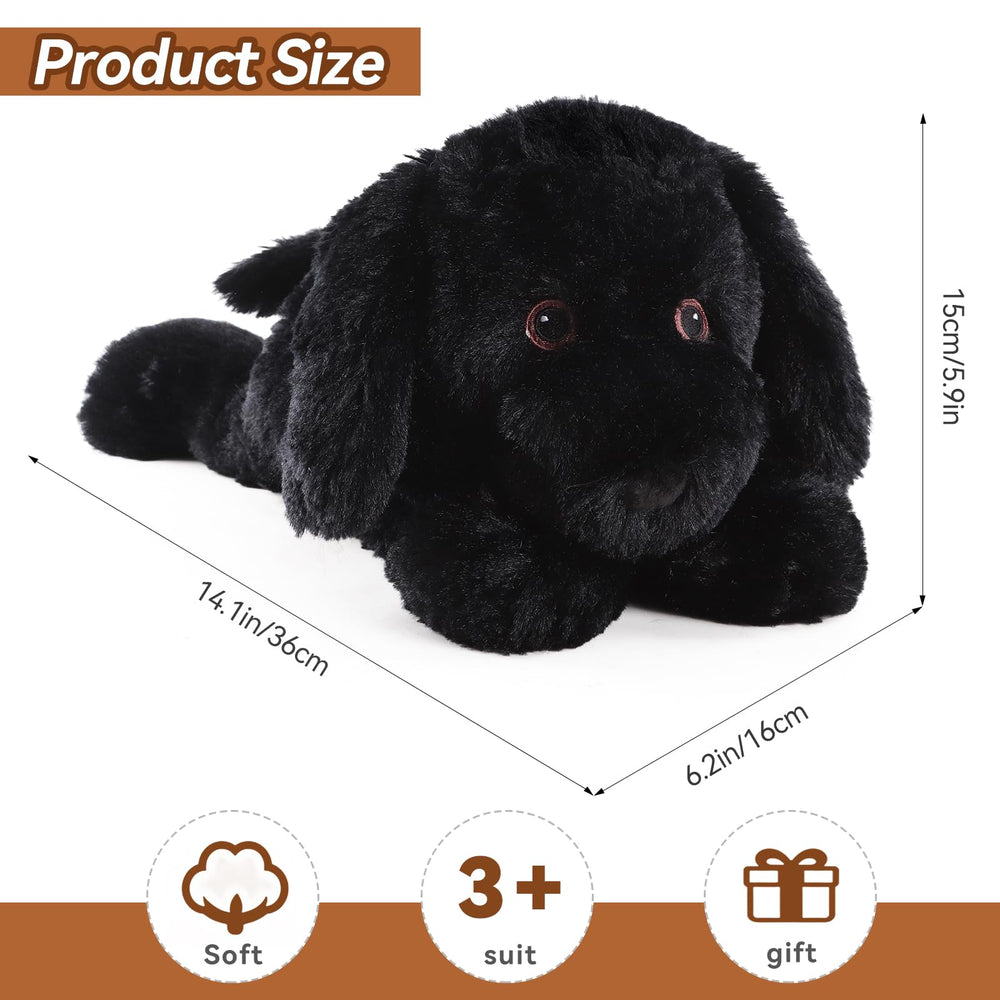 WarmPal Black Lab stress-relief buddy helps relax.