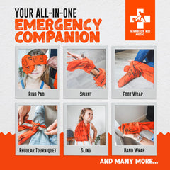 Warrior Kid Medic soft cotton fabric provides breathable comfort during first-aid needs