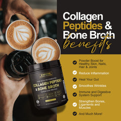Warrior Strong Wellness powder blended into smoothie for daily protein