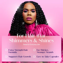 Watch & Sea 21-nutrient blend supports long-term hair nourishment.