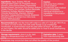 Water Dent Concentrated Rinse Apple Mint pour demonstrates easy dosage.