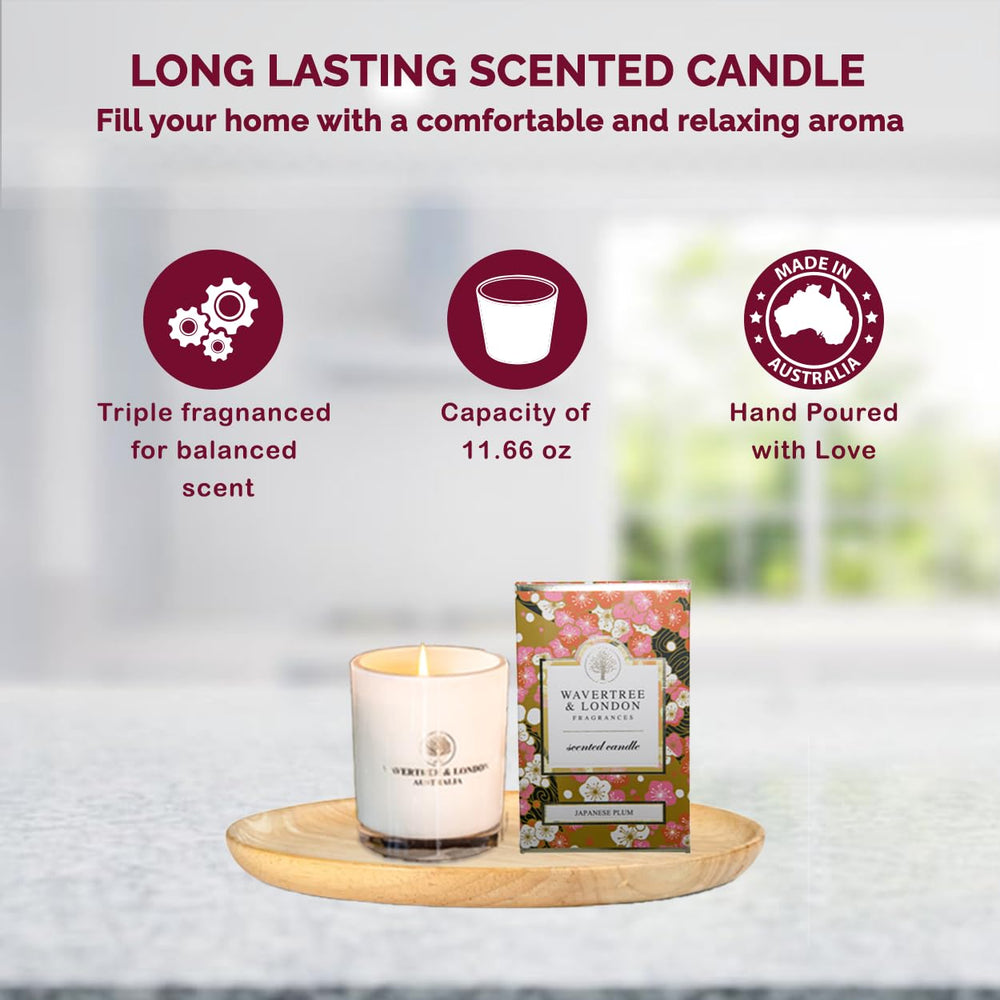 Wavertree and London cotton wick ensures clean burn with minimal soot.