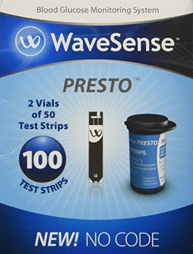 WaveSense Presto test strip 50-pack for convenient at-home testing