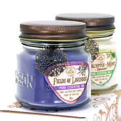 Way Out West Candles lavender aromatherapy candle for relaxation and calm evenings.