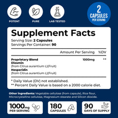 We Like Vitamins ingredients label displays high-quality bioflavonoids for cardiovascular wellness