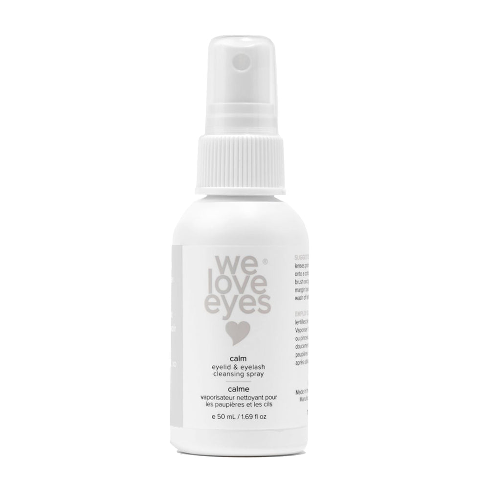 We Love Eyes hypochlorous eyelid spray bottle pour for gentle cleansing