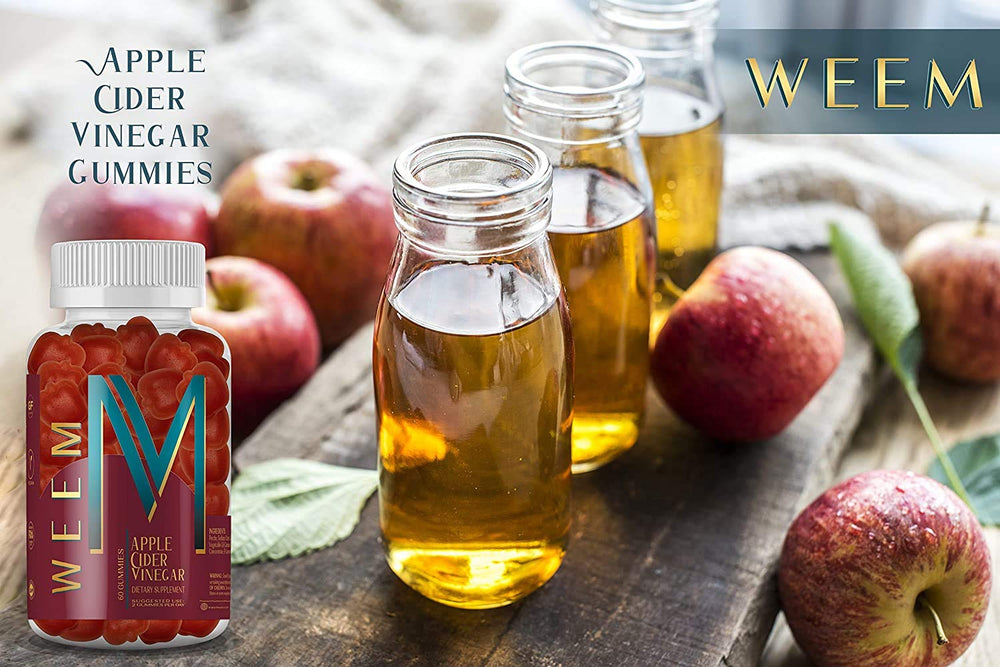 WEEM gluten-free ACV gummies ideal for digestion support in all genders