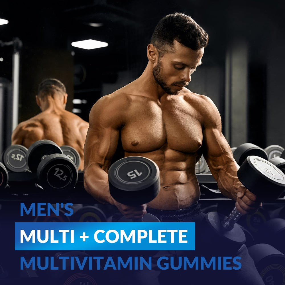 Weevit mens multivitamins gummies ready to take as part of morning routine.