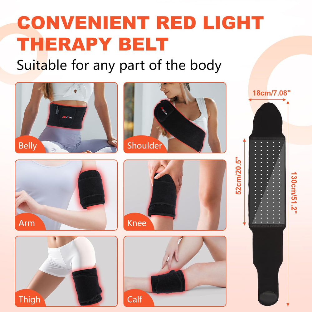 Weiyitec belt portable use image highlights cordless operation for on the go relief.