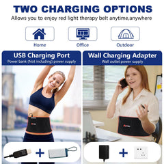 Weiyitec red light therapy belt hands-free use perfect while seated or walking