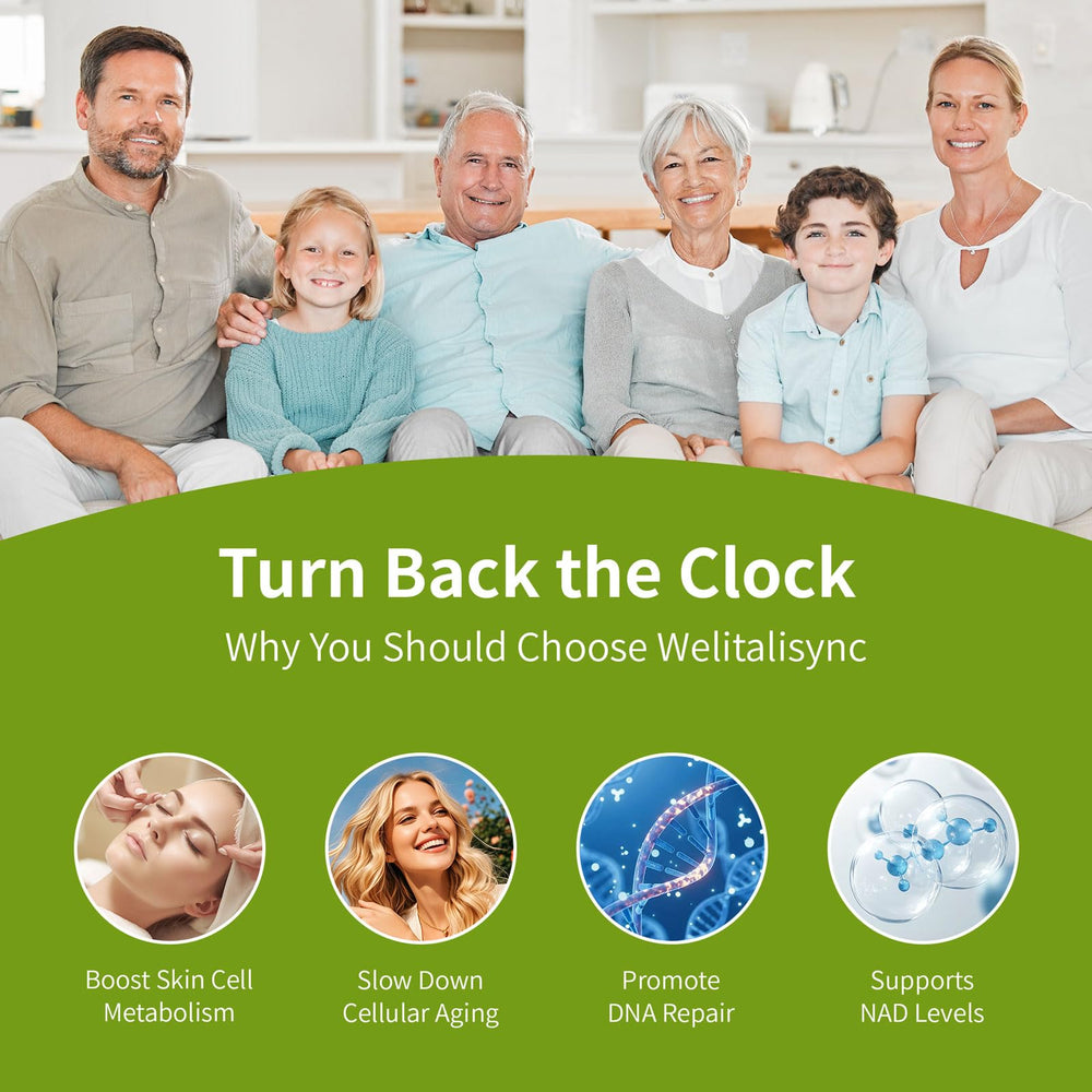 Welitalisync bottle label emphasizes vegan, non-GMO ingredients