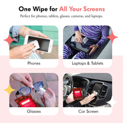 Well-Kept lint-free fabric protects lenses while cleaning.