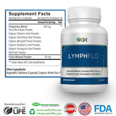 Well of Life LymphFlo pau-d-arco blend close-up highlighting traditional herb for wellness