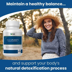 Well of Life ParPurify bottle on counter conveys daily health routine