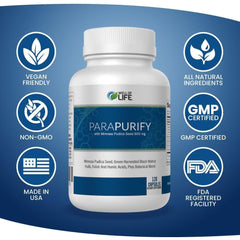 Well of Life ParPurify capsules close-up highlights vegan formula