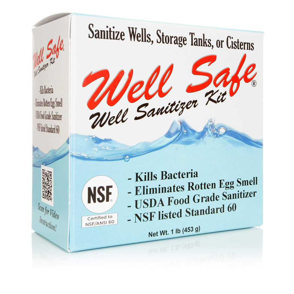 Well Safe Well Sanitizer Kit cover image showing complete treatment for safer, clearer well water