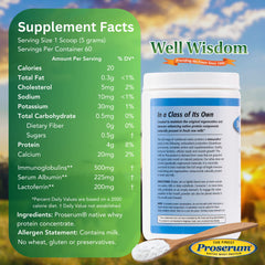 Well Wisdom ImmunoPro unflavored powder ready for personalized recipes.