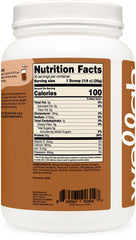 Wellah Protein Your Whey chai container side view highlighting 30 servings.